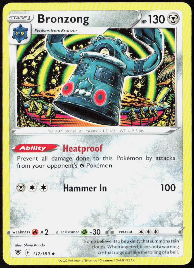 Bronzong 112/189 SWSH10: Astral Radiance Pokemon TCG LP