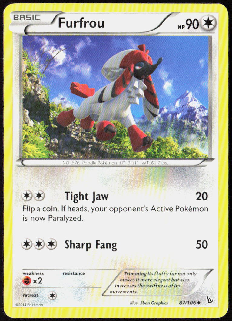 Furfrou 87/106 XY - Flashfire Pokemon TCG LP