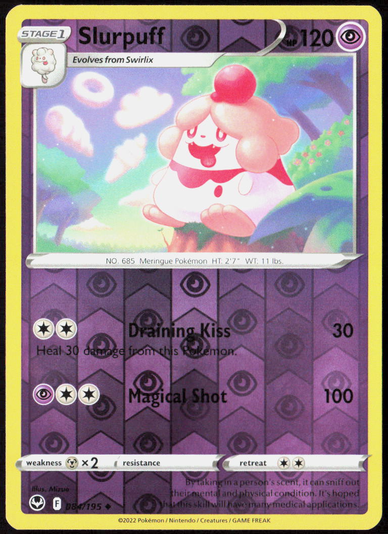 Slurpuff Reverse Holo 084/195 SWSH12: Silver Tempest Pokemon TCG LP
