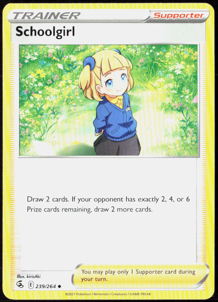 Schoolgirl 239/264 SWSH08: Fusion Strike Pokemon TCG LP