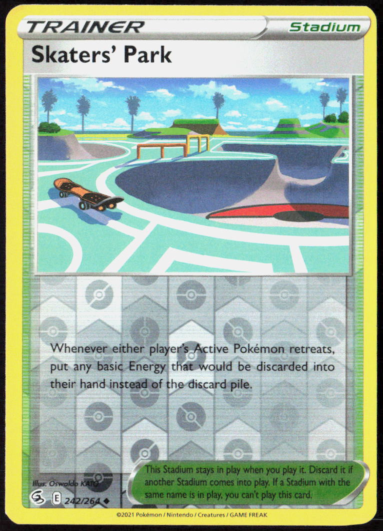 Skaters' Park Reverse Holo 242/264 SWSH08: Fusion Strike NM