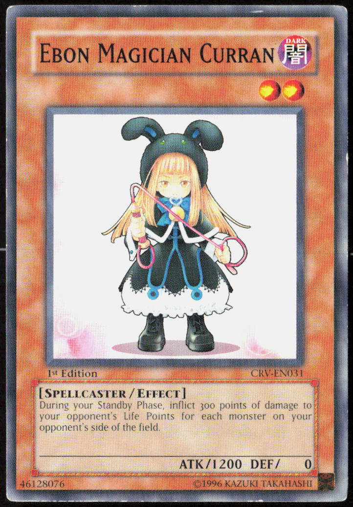Ebon Magician Curran 1st Edition CRV-EN031 Cybernetic Revolution Yu-Gi-Oh! TCG LP