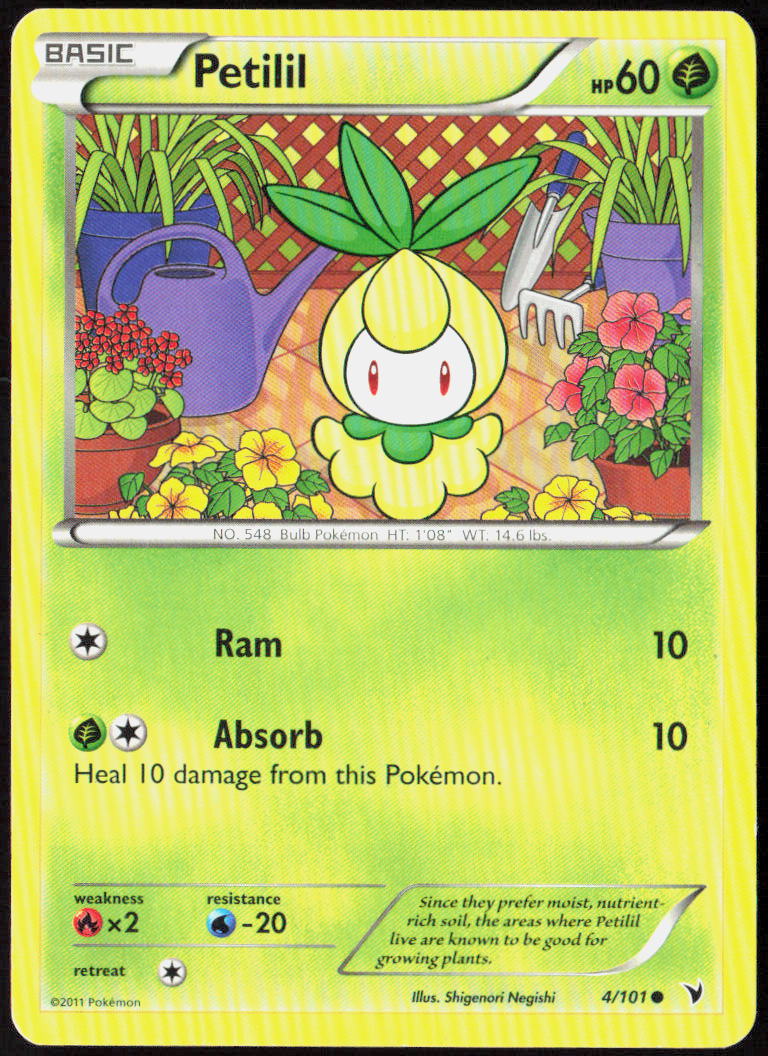 Petilil 4/101 Noble Victories Pokemon TCG LP