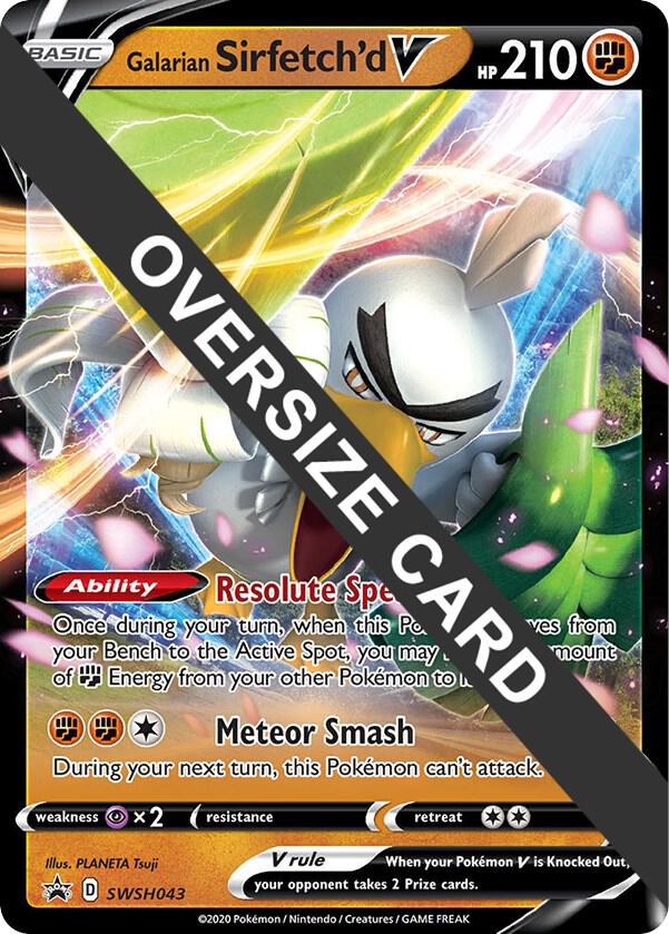 Galarian Sirfetch'd V Holo SWSH043 Jumbo Cards Pokemon TCG NM