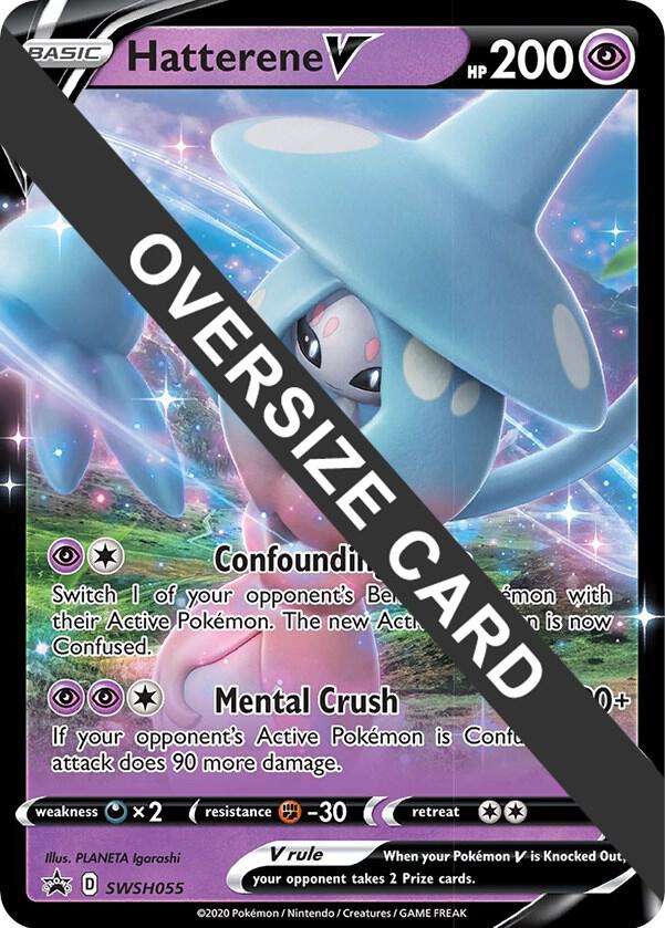 Hatterene V Holo SWSH055 Jumbo Cards Pokemon TCG NM