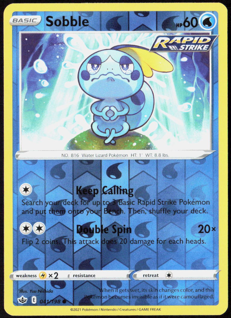 Sobble Reverse Holo 041/198 SWSH06: Chilling Reign NM
