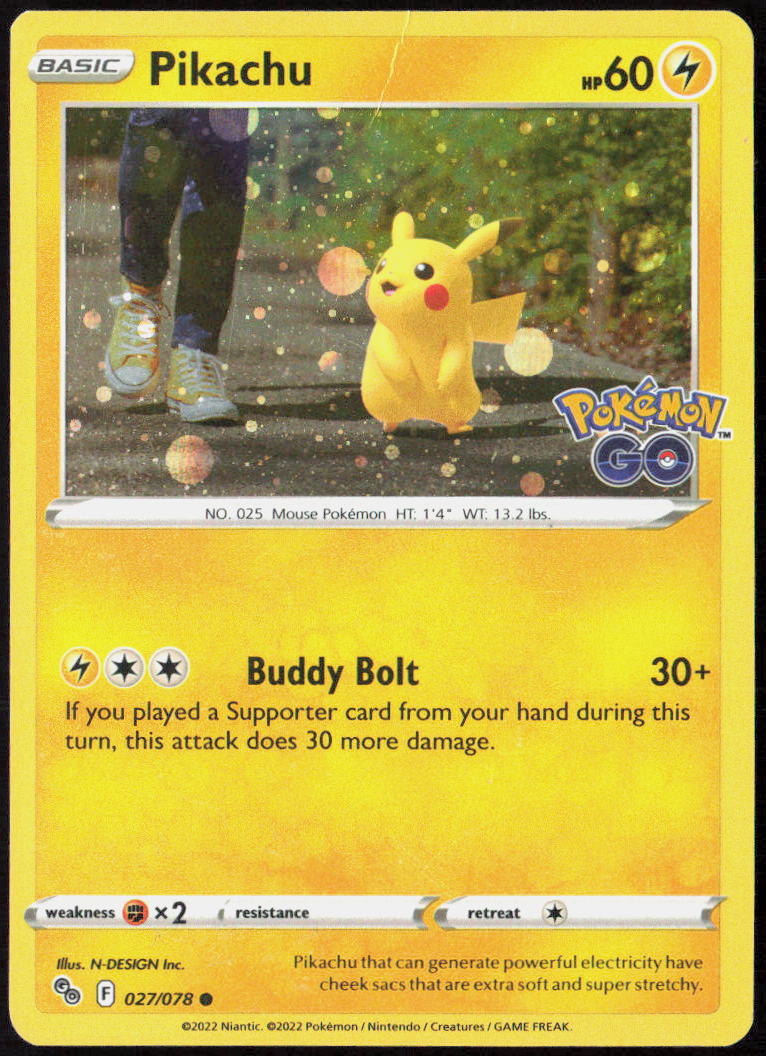 Pikachu (Cosmos Holo) Holo 027/078 Miscellaneous Cards & Products Pokemon TCG LP