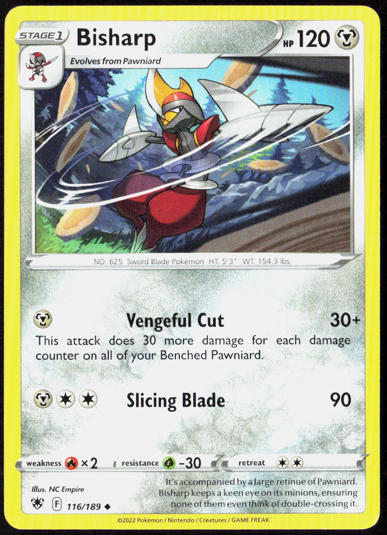 Bisharp 116/189 SWSH10: Astral Radiance Pokemon TCG LP