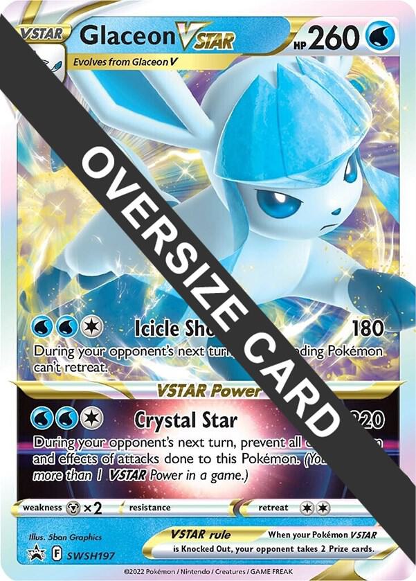 Glaceon VSTAR Holo SWSH197 Jumbo Cards Pokemon TCG NM
