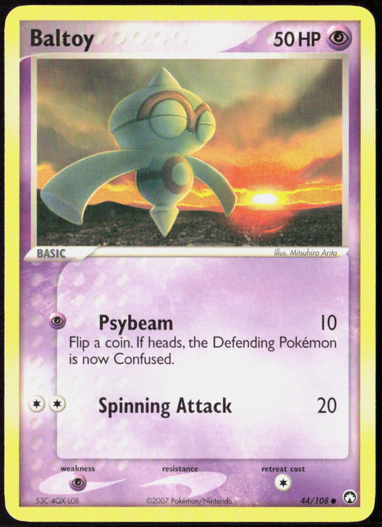 Baltoy 44/108 EX Power Keepers Pokemon TCG LP