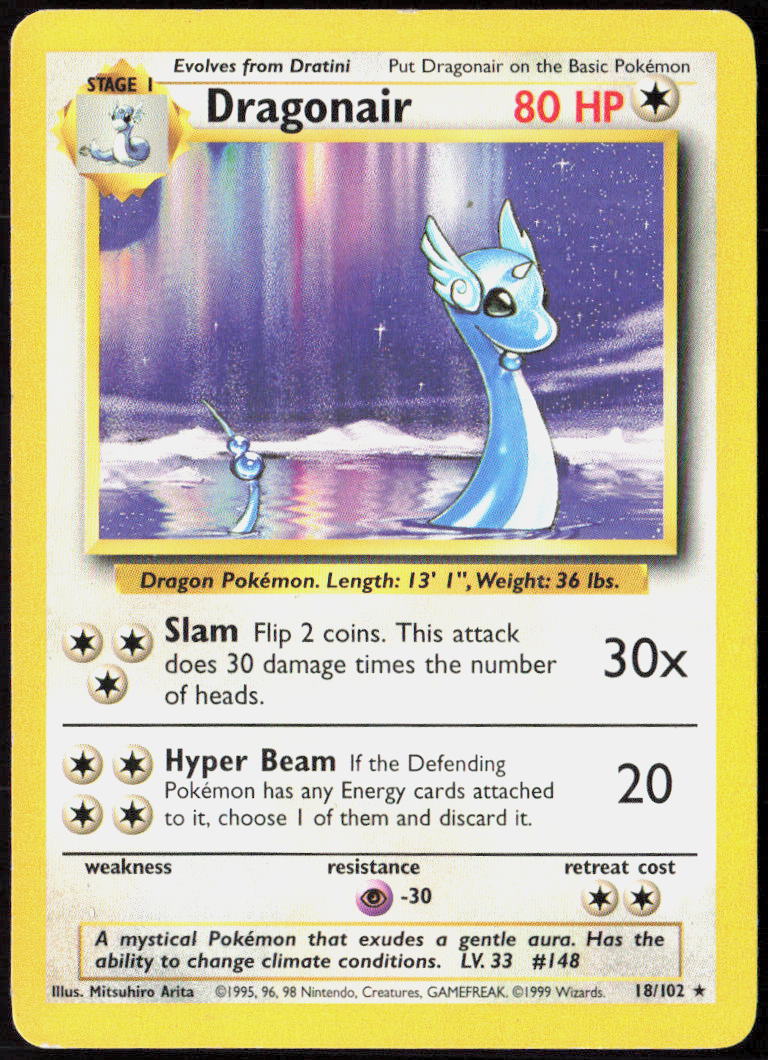 Dragonair 018/102 Base Set Pokemon TCG LP