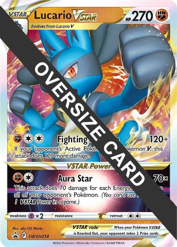 Lucario VSTAR Holo SWSH214 Jumbo Cards Pokemon TCG NM