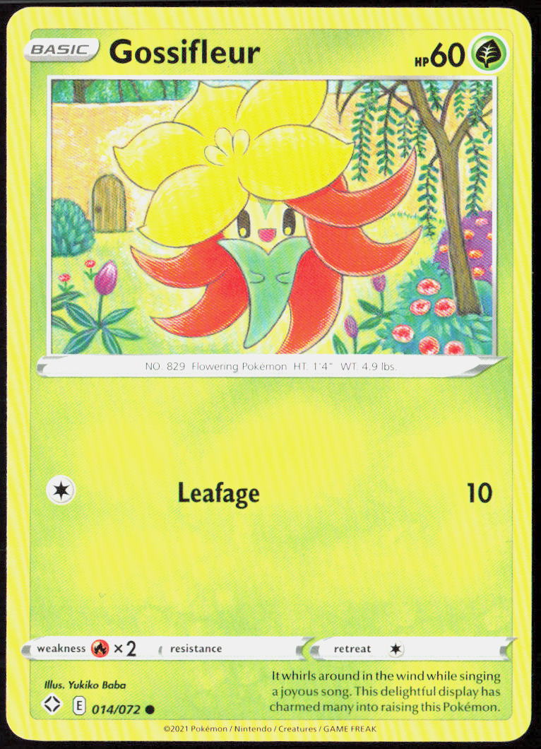 Gossifleur 014/072 Shining Fates Pokemon TCG LP