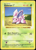 Nidoran M Unlimited 055/102 Base Set (Shadowless) Pokemon TCG MP