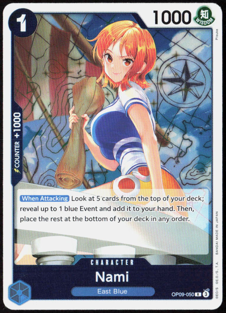 Nami (050) Foil OP09-050 Emperors in the New World One Piece CCG NM