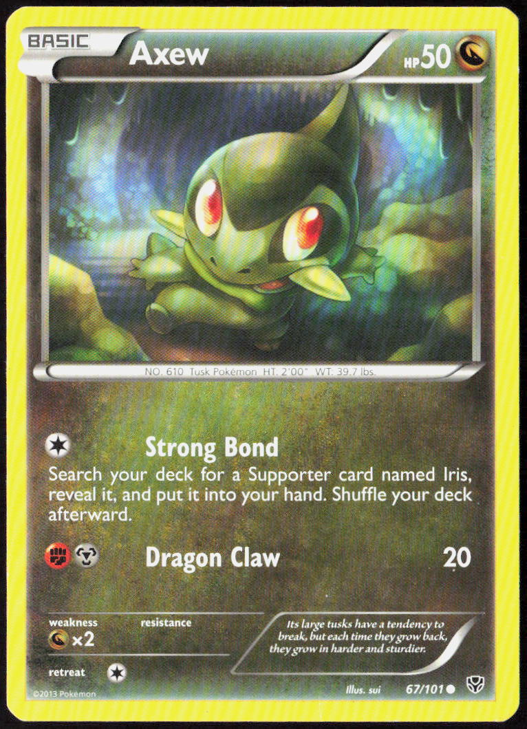 Axew 67/101 Plasma Blast Pokemon TCG LP