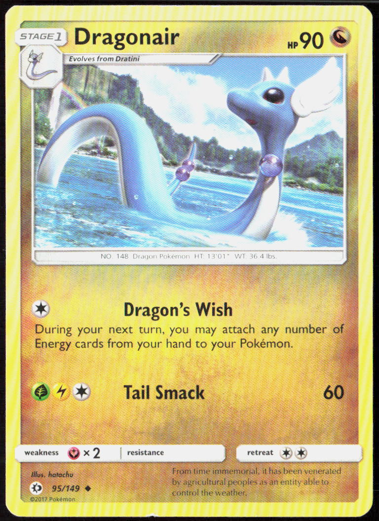 Dragonair 95/149 SM Base Set Pokemon TCG LP