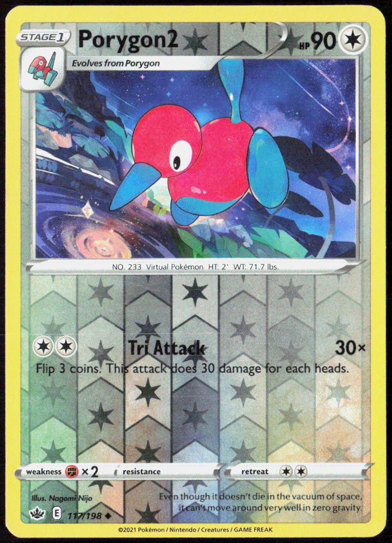 Porygon2 Reverse Holo 117/198 SWSH06: Chilling Reign LP