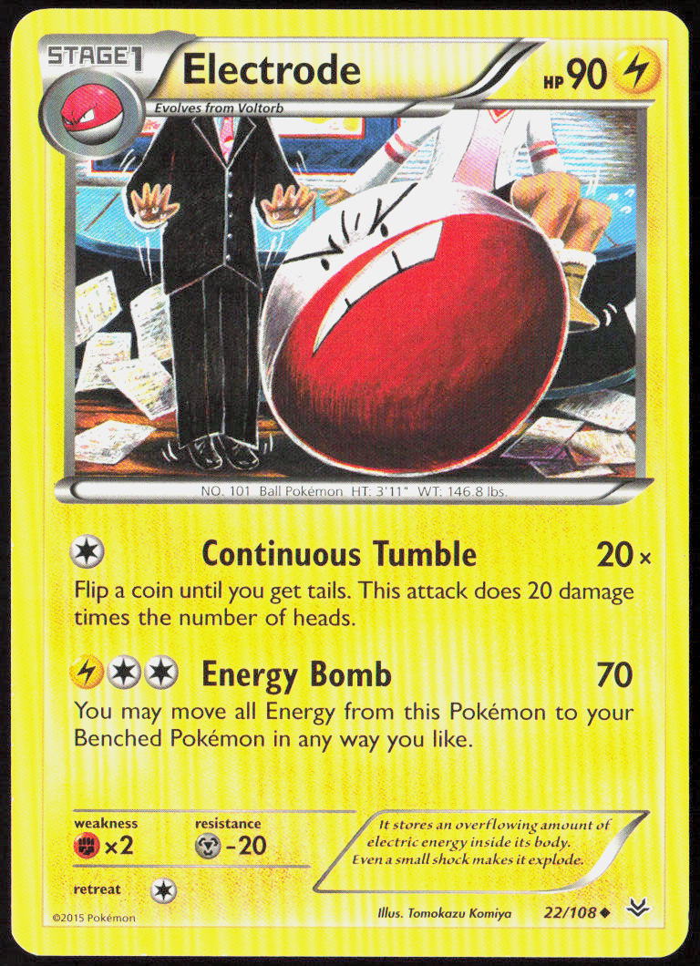 Electrode 22/108 XY - Roaring Skies Pokemon TCG LP