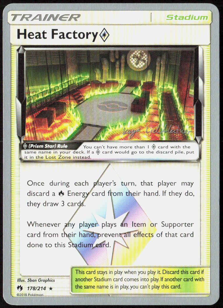 Heat Factory Prism Star - 2019 (Kaya Lichtleitner) 178/214 World Championship Decks Pokemon TCG NM
