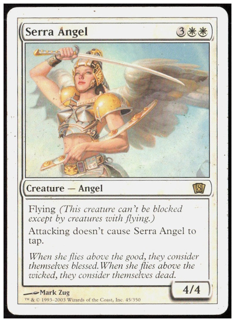 Serra Angel 45 8th Edition Magic: The Gathering LP