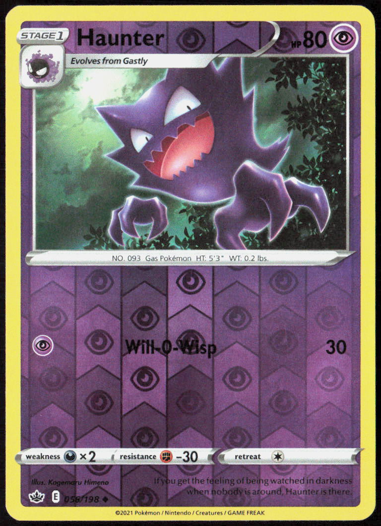 Haunter Reverse Holo 056/198 SWSH06: Chilling Reign LP