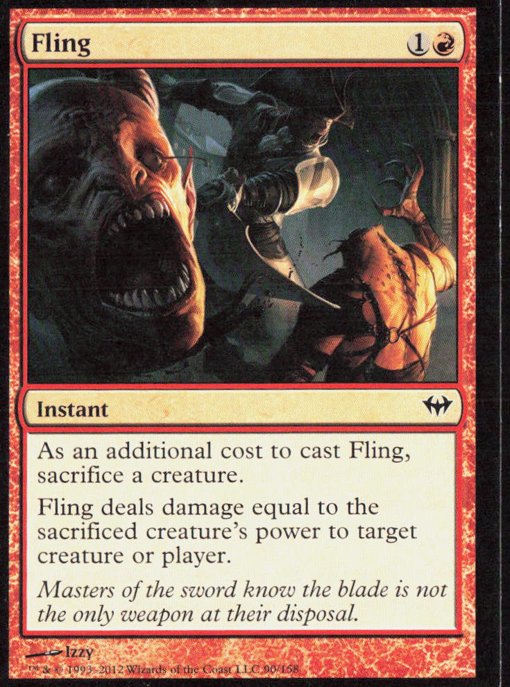 Fling 90 Dark Ascension Magic: The Gathering LP