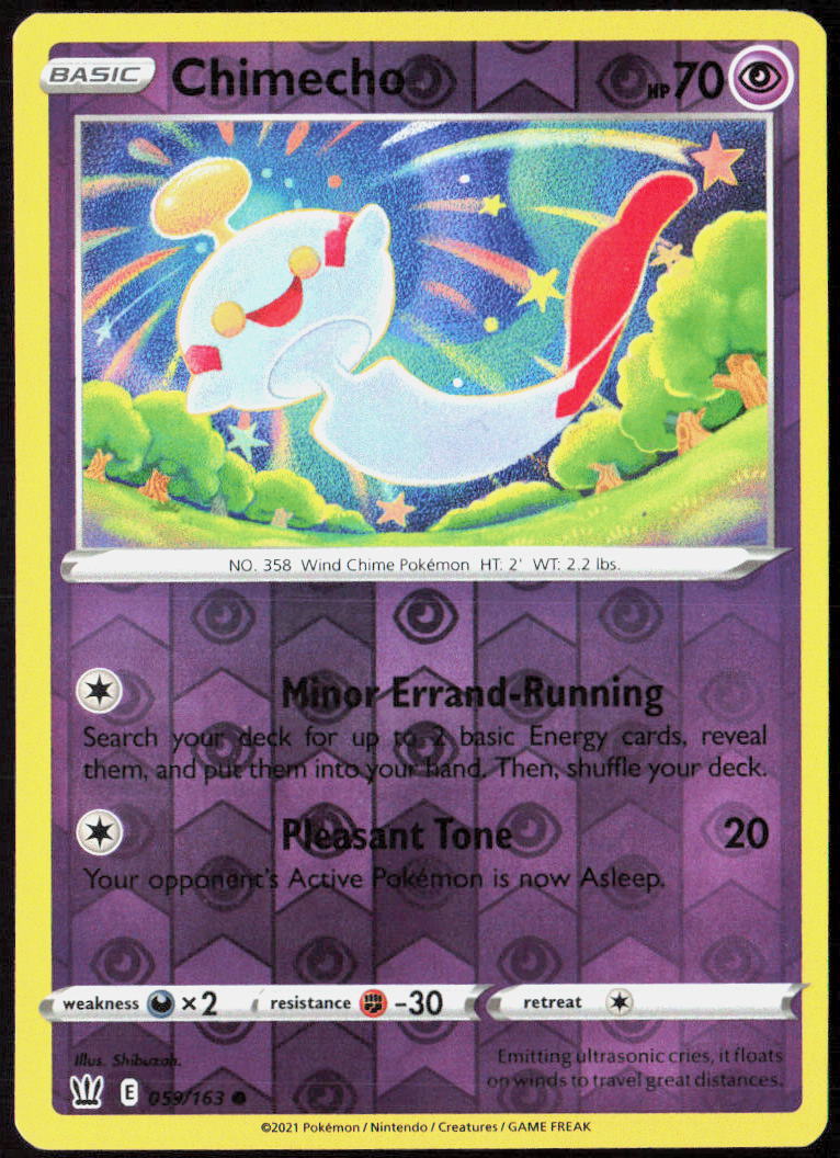 Chimecho Reverse Holo 059/163 SWSH05: Battle Styles NM