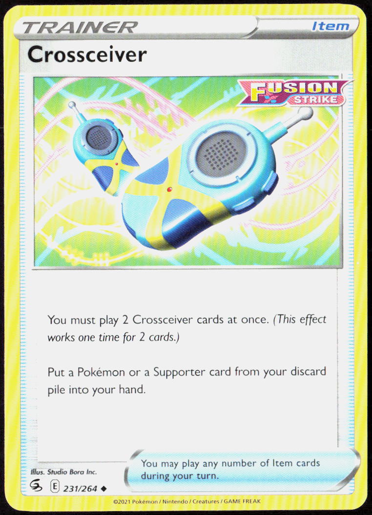 Crossceiver 231/264 SWSH08: Fusion Strike Pokemon TCG LP