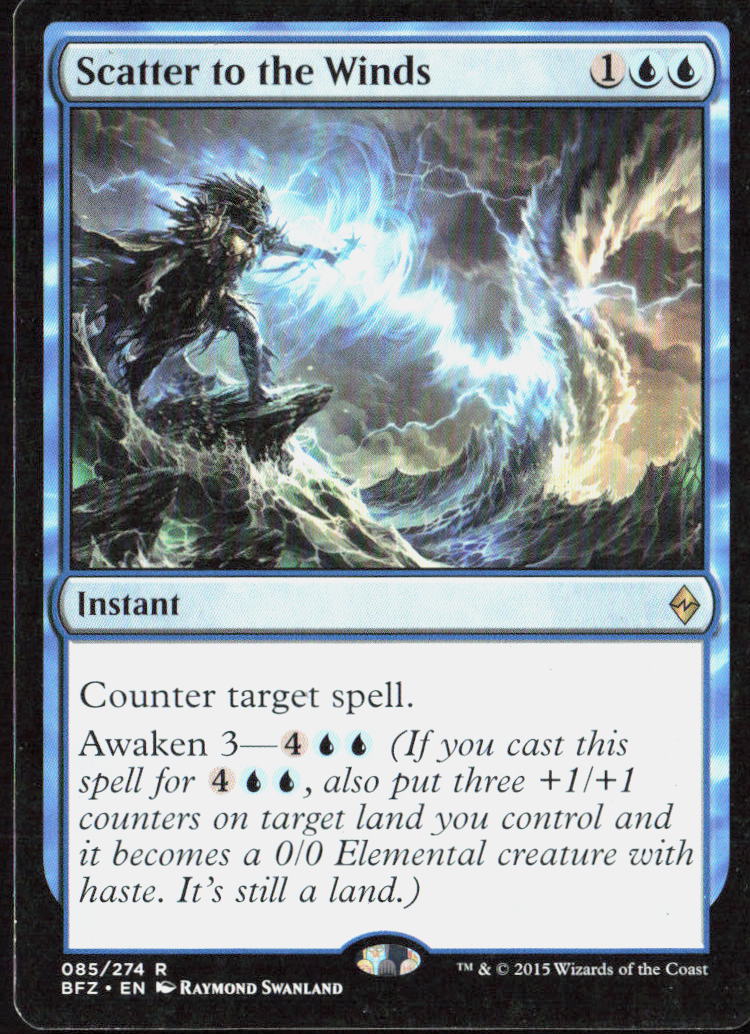 Scatter to the Winds 85 Battle for Zendikar Magic: The Gathering LP