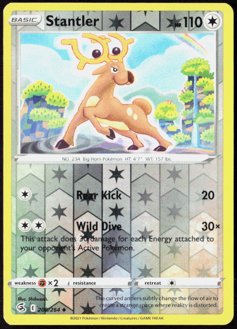 Stantler Reverse Holo 208/264 SWSH08: Fusion Strike NM