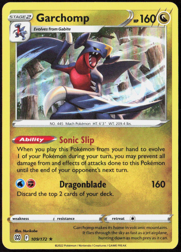Garchomp 109/172 SWSH09: Brilliant Stars Pokemon TCG NM