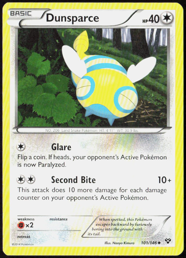 Dunsparce 101/146 XY Base Set Pokemon TCG LP
