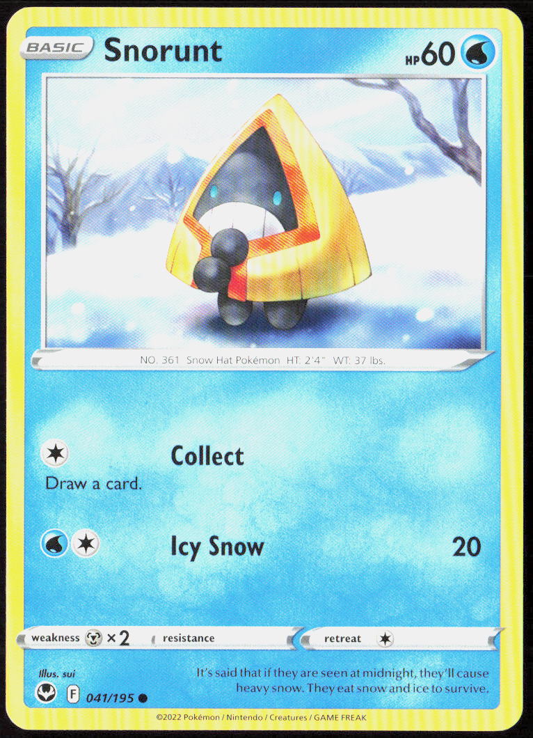 Snorunt 041/195 SWSH12: Silver Tempest Pokemon TCG LP