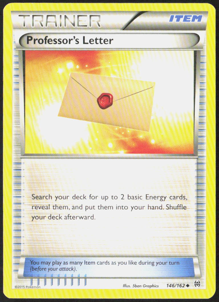 Professor's Letter 146/162 XY - BREAKthrough Pokemon TCG LP