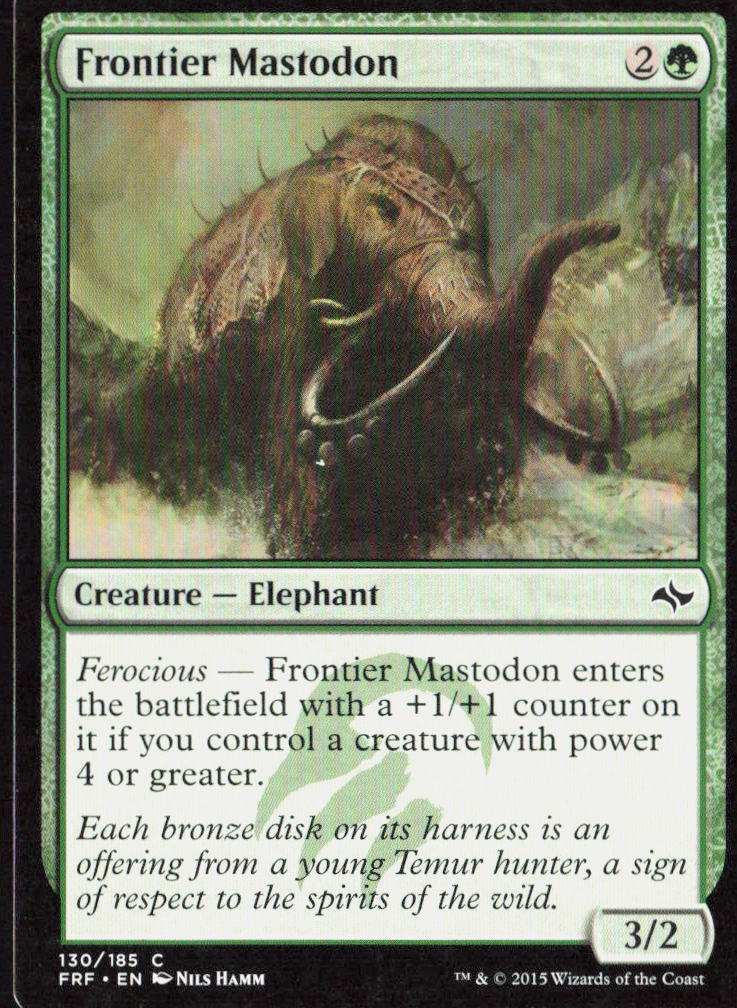 Frontier Mastodon 130 Fate Reforged Magic: The Gathering LP