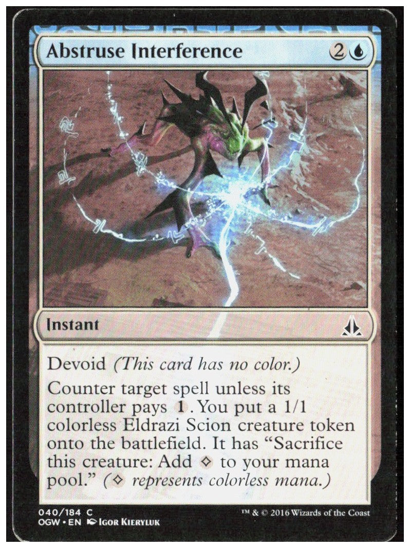 Abstruse Interference 40 Oath of the Gatewatch Magic: The Gathering LP