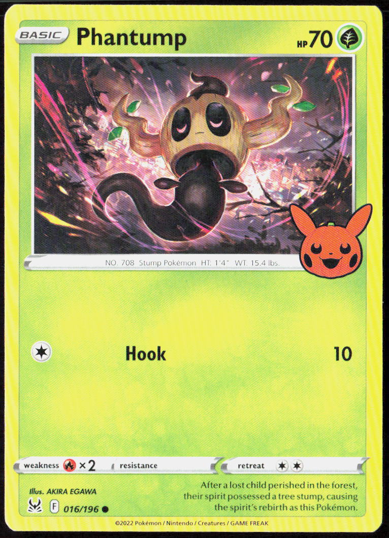 Phantump 016/196 Trick or Trade BOOster 2023 Pokemon TCG LP