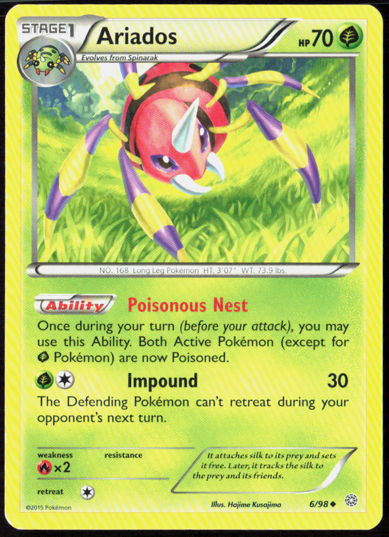 Ariados 6/98 XY - Ancient Origins Pokemon TCG LP