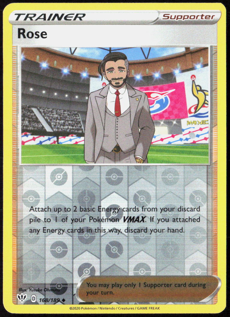 Rose 168/189 SWSH03: Darkness Ablaze Pokemon TCG LP