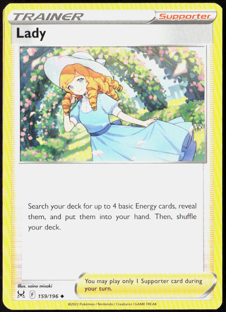 Lady 159/196 SWSH11: Lost Origin Pokemon TCG LP