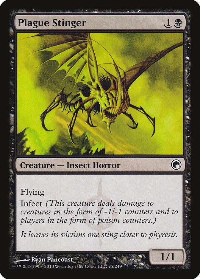 Plague Stinger 75 Scars of Mirrodin Magic: The Gathering LP