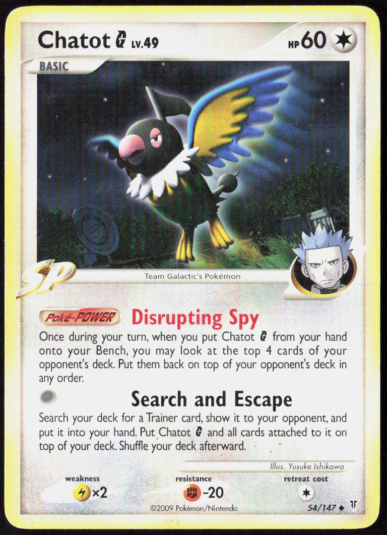 Chatot G 54 Supreme Victors Pokemon TCG LP