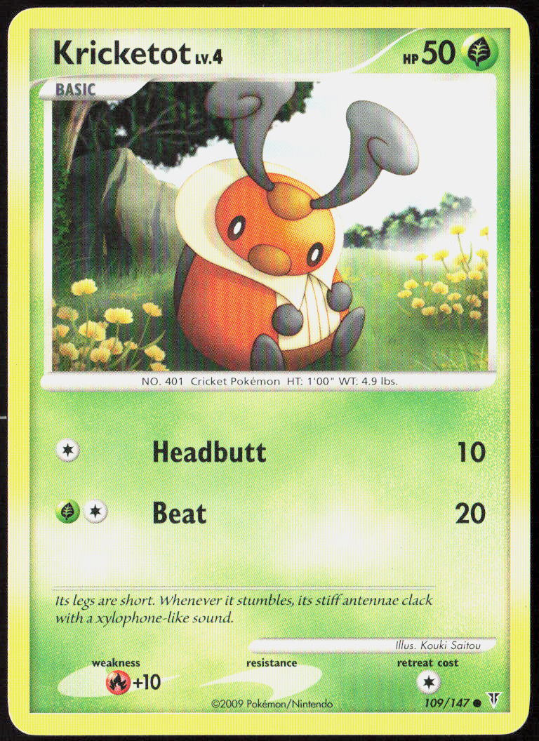 Kricketot 109 Supreme Victors Pokemon TCG LP