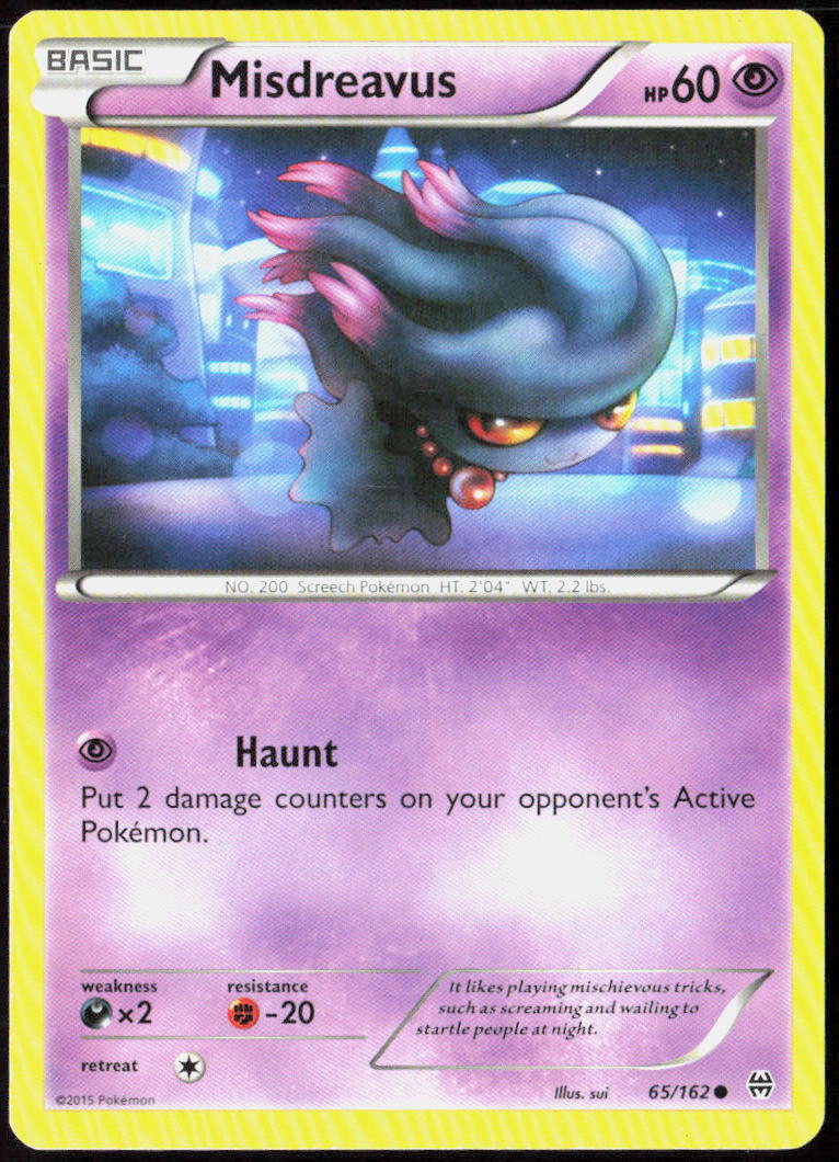 Misdreavus 65/162 XY - BREAKthrough Pokemon TCG LP