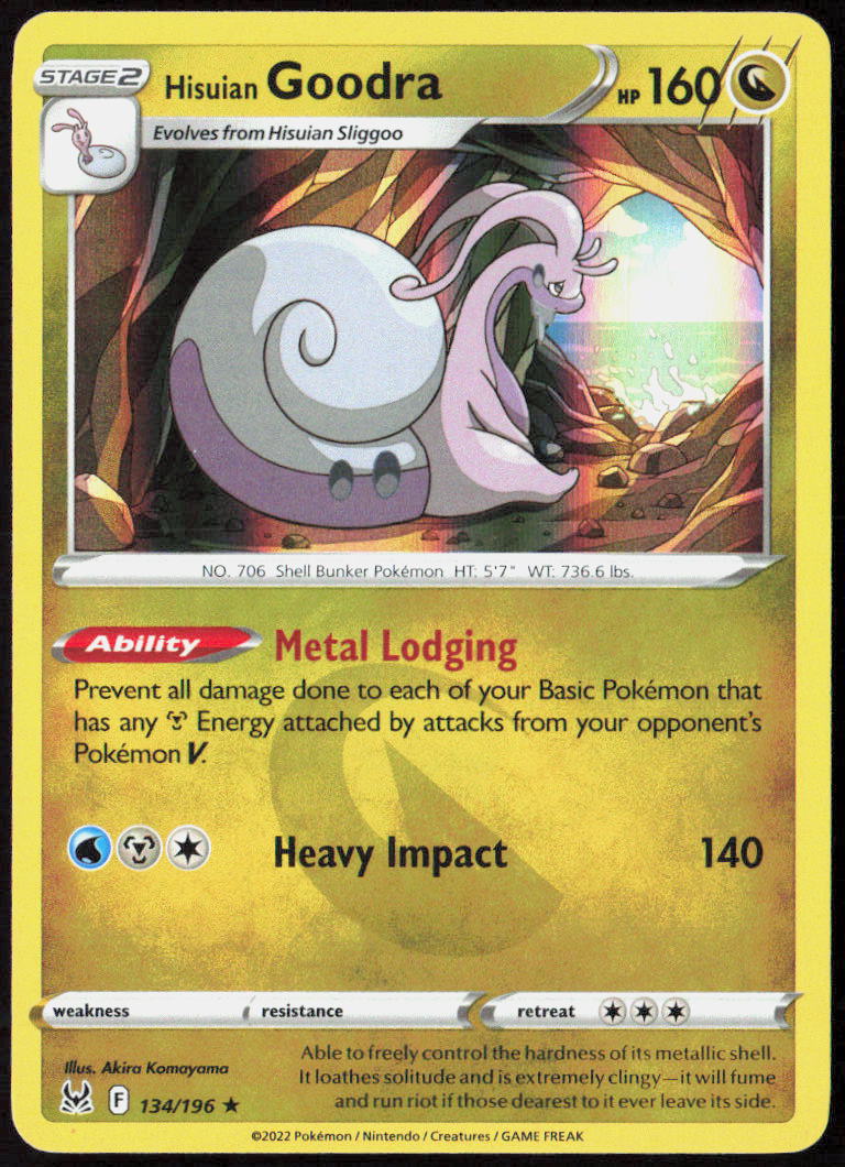 Hisuian Goodra 134/196 SWSH11: Lost Origin Pokemon TCG NM