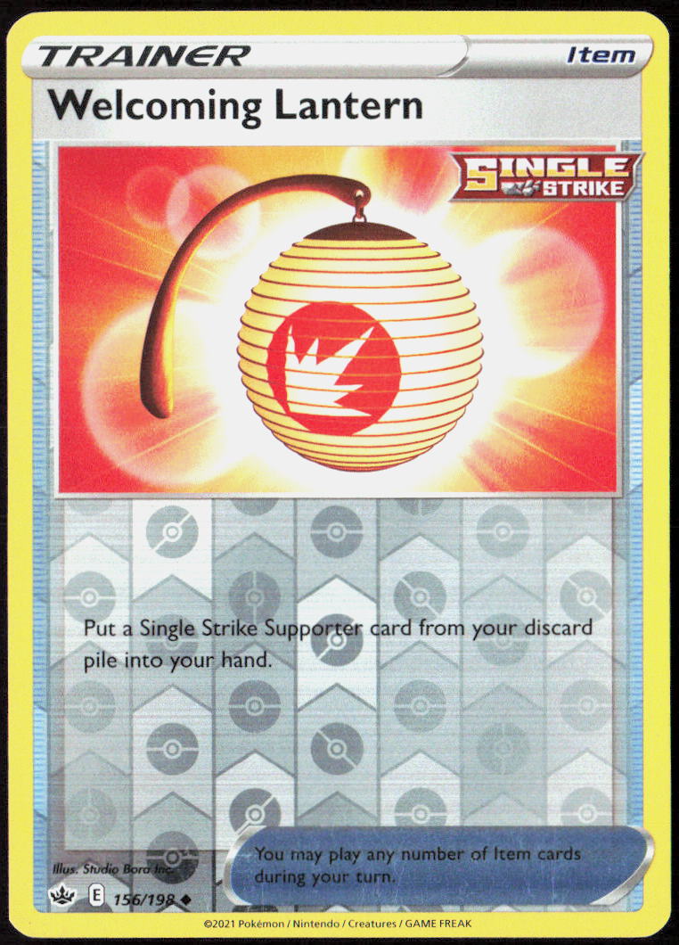 Welcoming Lantern Reverse Holo 156/198 SWSH06: Chilling Reign LP