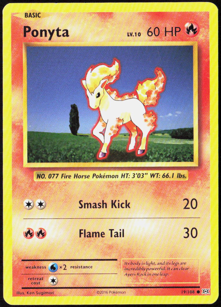 Ponyta 19/108 XY - Evolutions LP
