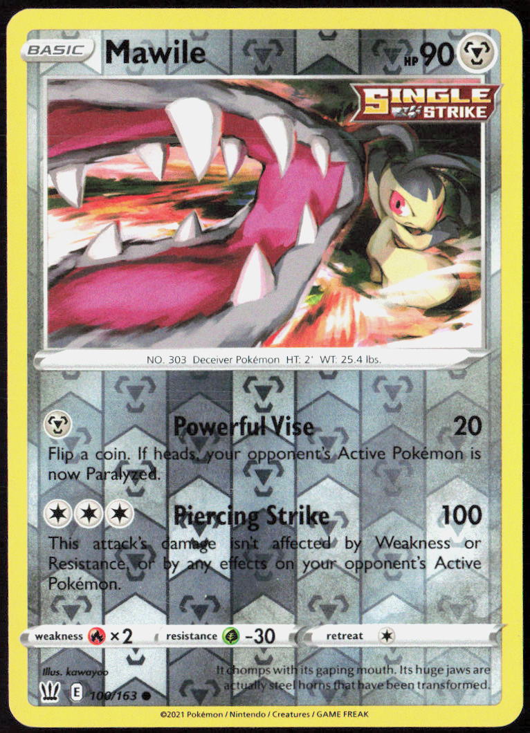 Mawile Reverse Holo 100/163 SWSH05: Battle Styles MP