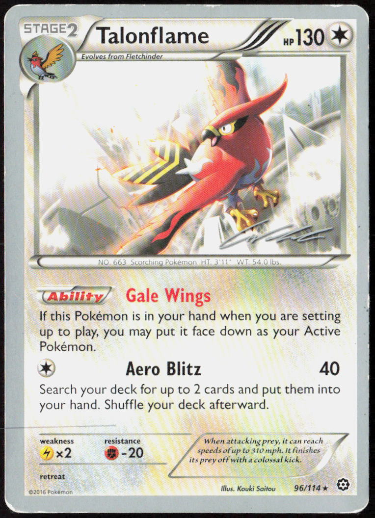 Talonflame - 2016 (Cody Walinski) 96/114 World Championship Decks Pokemon TCG NM